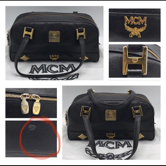 MCM Black Leather Shoulder Bag - Picture 10 of 13